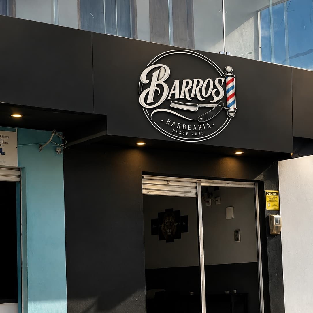 Banner Barbearia Barros